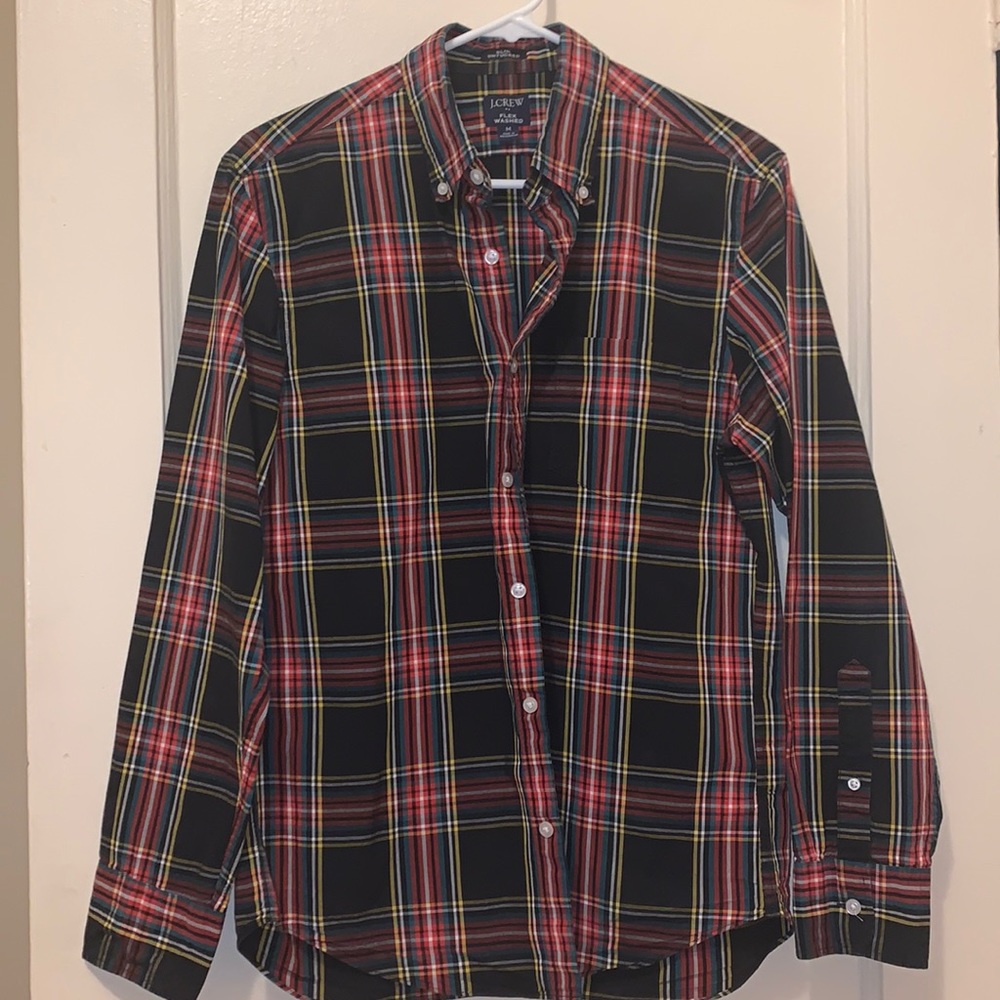 JCrew plaid TOP